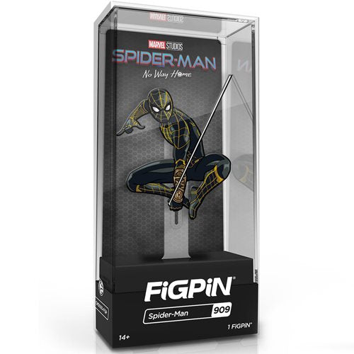 Spider-Man No Way Home: FiGPiN Enamel Pin Spider-Man Black Suit [909] - Fugitive Toys