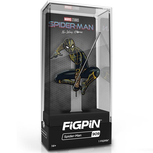 Spider-Man No Way Home: FiGPiN Enamel Pin Spider-Man Black Suit [909] - Fugitive Toys