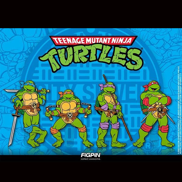 Teenage Mutant Ninja Turtles: FiGPiN Enamel Pin Complete Set of 4 - Fugitive Toys