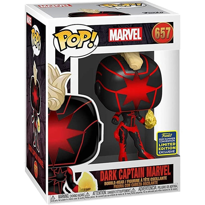 Marvel Pop! Vinyl Figure Dark Captain Marvel (2020 Summer Convention Exclusive) [657] - Fugitive Toys