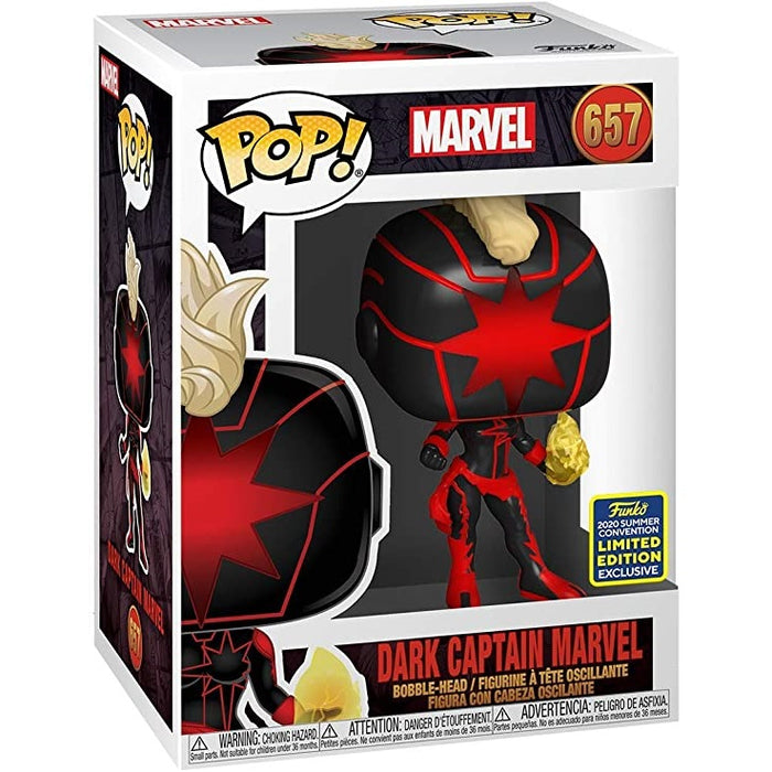 Marvel Pop! Vinyl Figure Dark Captain Marvel (2020 Summer Convention Exclusive) [657] - Fugitive Toys