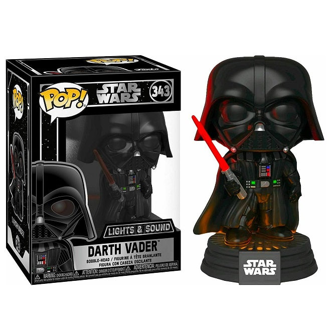Star Wars Pop! Vinyl Figure Darth Vader (Lights & Sound) [343] - Fugitive Toys