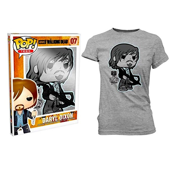 Pop! Tees The Walking Dead Daryl Dixon with Crossbow [07] Women's - Large - Fugitive Toys