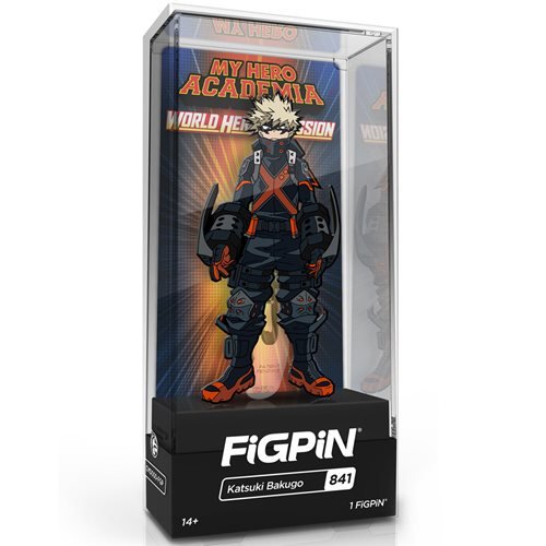My Hero Academia World Heroes' Mission: FiGPiN Enamel Pin Katsuki Bakugo [841] - Fugitive Toys