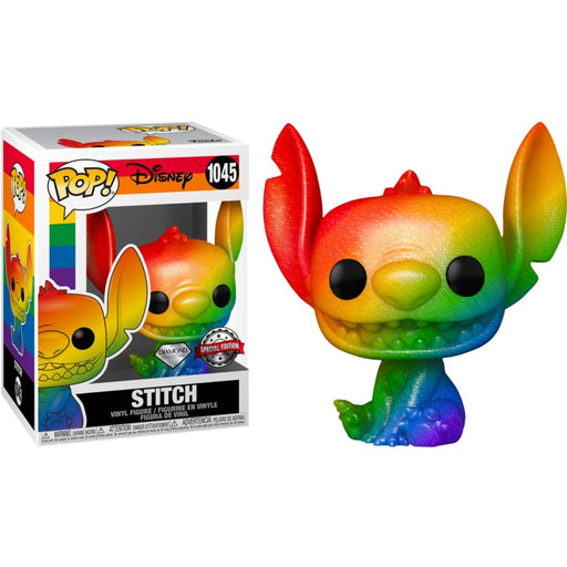 Disney Pop! Vinyl Figure Pride Rainbow Stitch (Diamond Glitter) [1045] - Fugitive Toys
