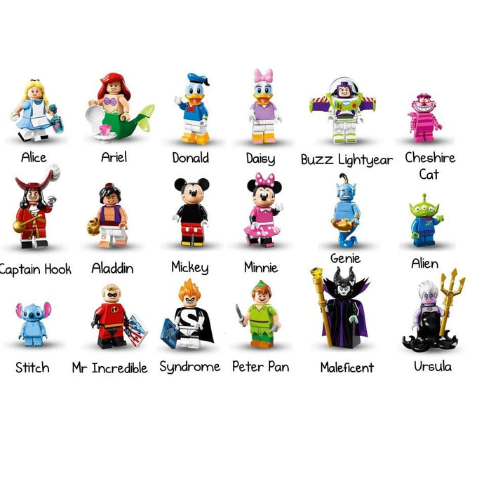The Disney Series 71012, Minifigures