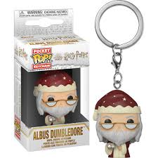 Harry Potter Pocket Pop! Keychain Holiday Albus Dumbledore - Fugitive Toys