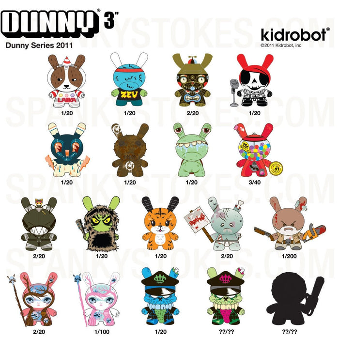 Kidrobot dunny sales list