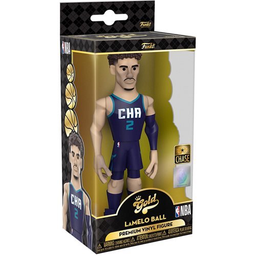 Funko Vinyl Gold Premium Figure: NBA Hornets LaMelo Ball CE 21 (Chase) - Fugitive Toys