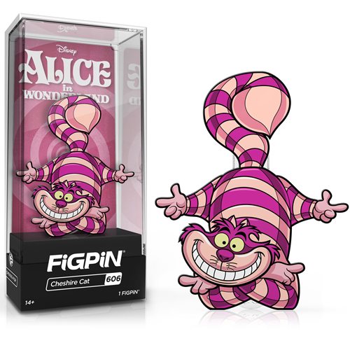 Disney Alice in Wonderland: FiGPiN Enamel Pin Chesire Cat [606] - Fugitive Toys
