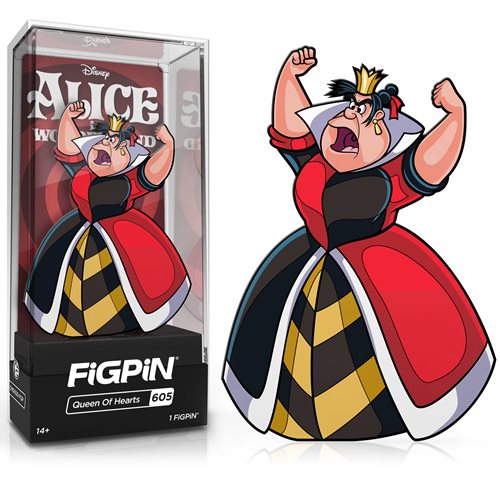 Disney Alice in Wonderland: FiGPiN Enamel Pin Queen of Hearts [605] - Fugitive Toys