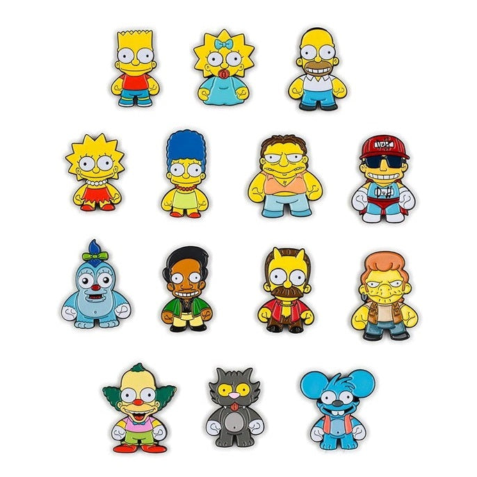 Kidrobot x The Simpsons Enamel Pin Series (1 Blind Box Pin) - Fugitive Toys