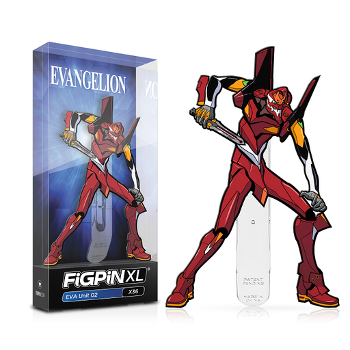 Evangelion: FiGPiN XL Enamel Pin EVA Unit 02 [X36] - Fugitive Toys