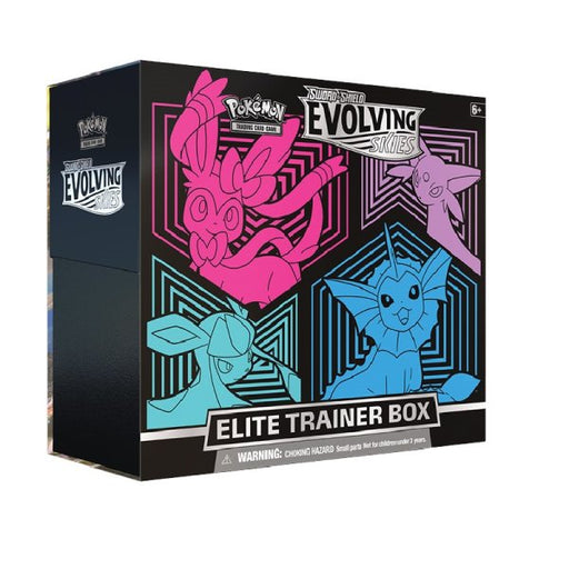 Pokemon TCG Evolving Skies Elite Trainer Box [Glaceon/Vaporeon/Sylveon/Espeon] - Fugitive Toys