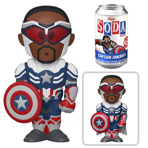 Funko Vinyl Soda Figure: The Falcon and the Winter Soldier - Captain America - Fugitive Toys