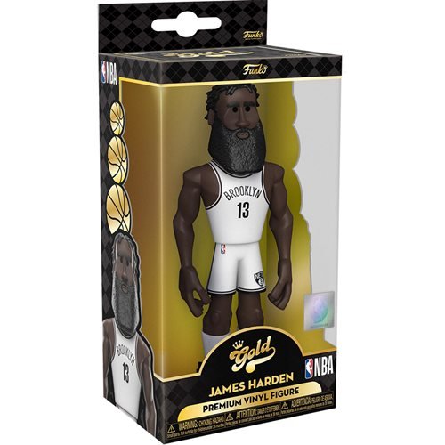 Funko Vinyl Gold Premium Figure: NBA Nets James Harden - Fugitive Toys