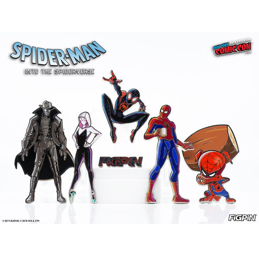 FiGPiN Spider-Man: Into the Spider-Verse Set w/ Logo Pin [NYCC Exclusive] - Fugitive Toys