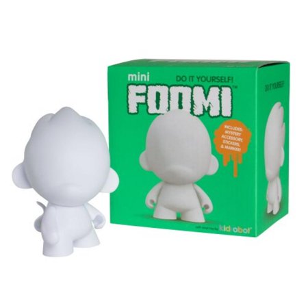 Kidrobot Mini Munny 4-Inch White Edition - Foomi - Fugitive Toys