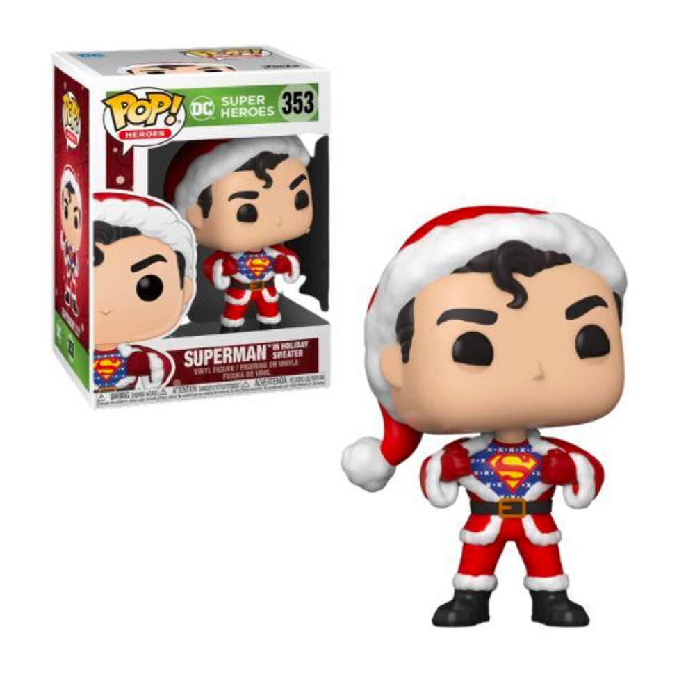 Fugitive Toys Funko DC Super Heroes Pop! Vinyl Figure Superman in Holiday Sweater [533]