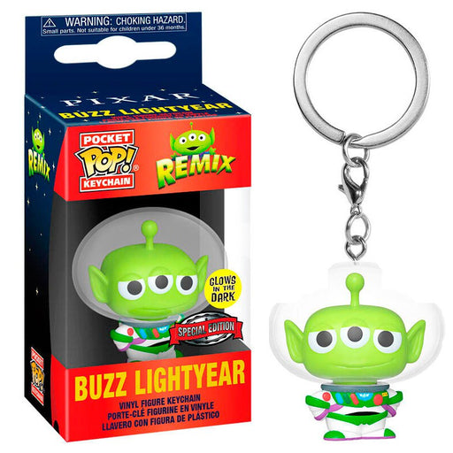 Disney Alien Remix Pocket Pop! Keychain Alien Buzz Lightyear (GITD) - Fugitive Toys
