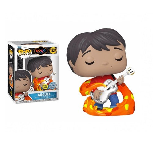 Coco Pop! Vinyl Figure Miguel with Guitar (Glows in the Dark) SE [303] - Fugitive Toys
