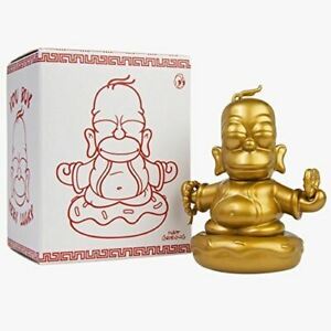 Kidrobot x Simpsons Gold Homer Buddha 3" Figure - Fugitive Toys