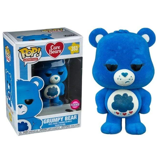 Care Bears Pop! Vinyl Figure Grumpy Bear (Flocked) [353] - Fugitive Toys