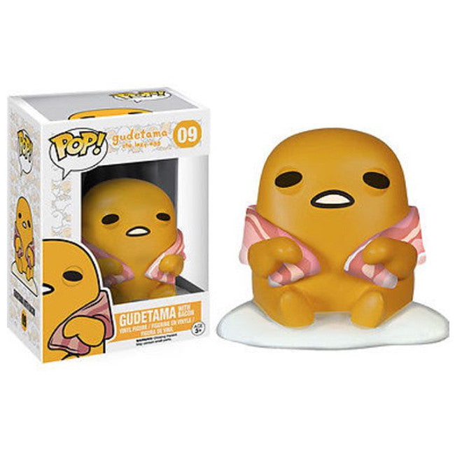 Sanrio Pop! Vinyl Figure Gudetama with Bacon [The Lazy Egg] - Fugitive Toys