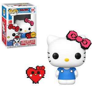 Sanrio Pop! Vinyl Figure Anniversary Hello Kitty (8-bit) (Heart) (Chase) [31] - Fugitive Toys