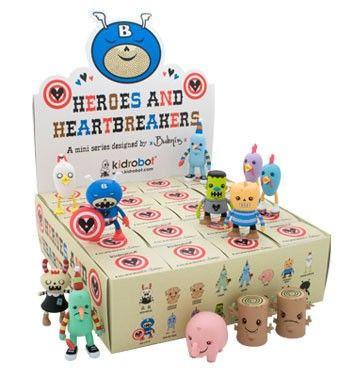 Kidrobot Heroes and Heartbreakers (Case of 20) - Fugitive Toys