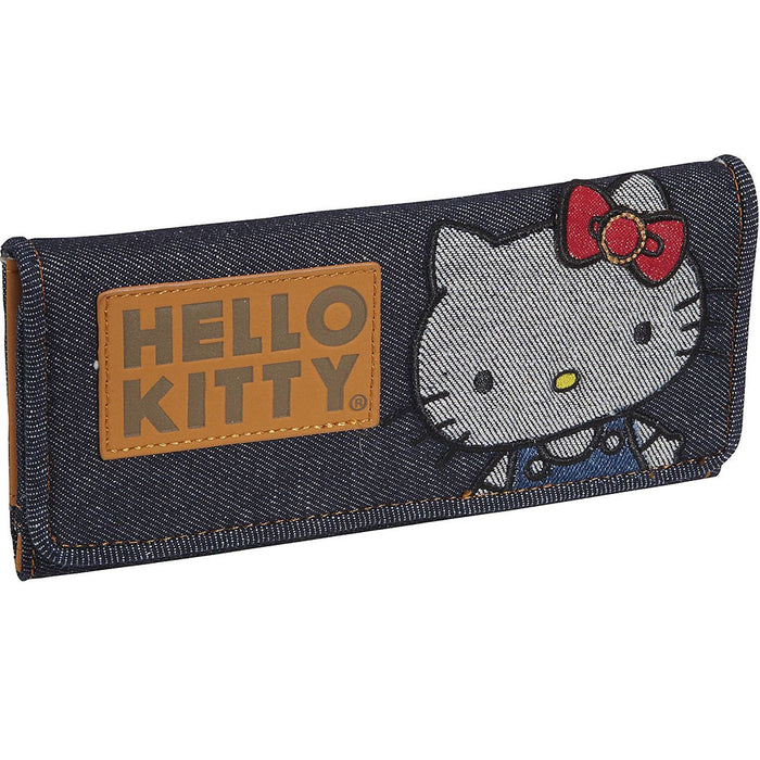 Loungefly x Hello Kitty Denim Tri-Fold Wallet - Fugitive Toys