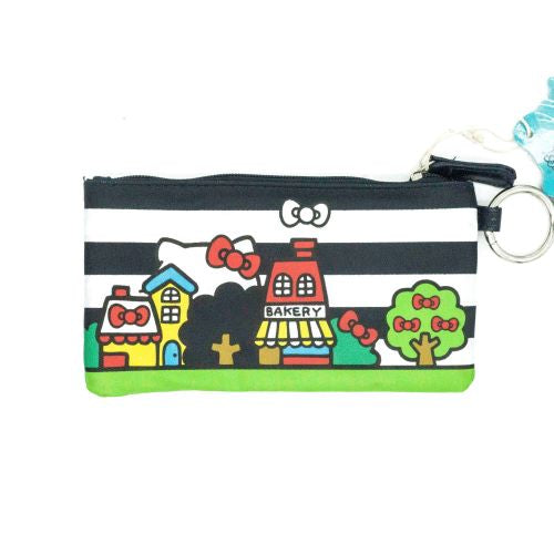 Loungefly x Hello Kitty Striped Houses Zippered Pouch - Fugitive Toys