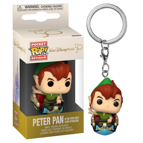 Walt Disney World 50th Pocket Pop! Keychain Peter on Peter Pan's Flight - Fugitive Toys
