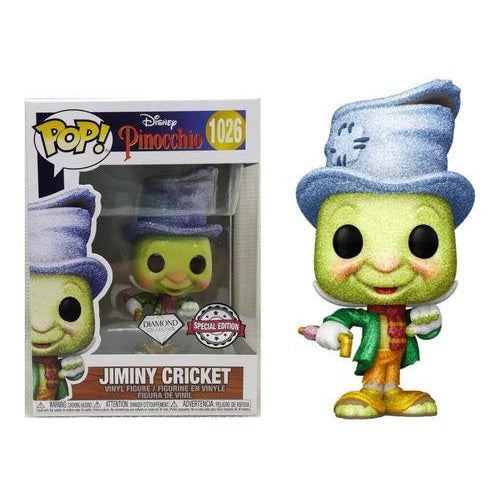 Disney Pinocchio Pop! Vinyl Figure Jiminy Cricket (Diamond Glitter) [1026] - Fugitive Toys