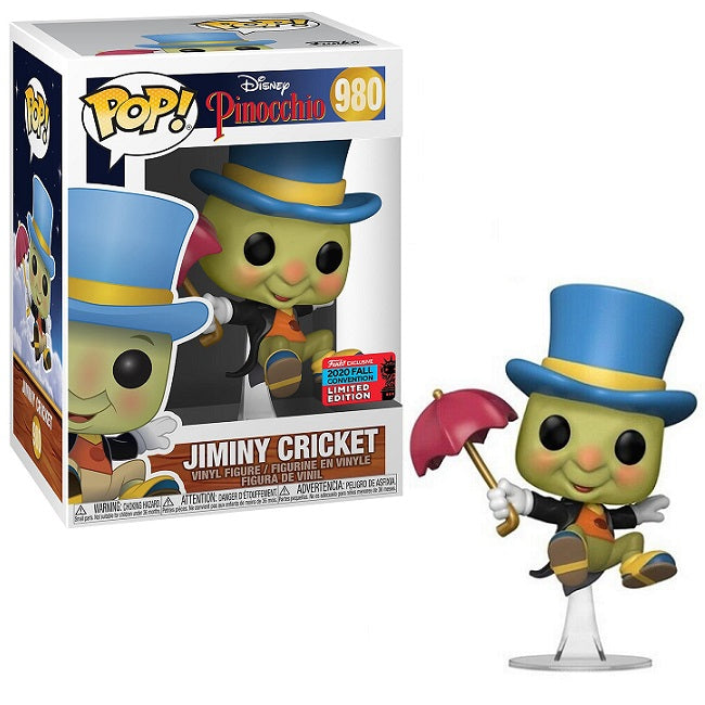 Disney Pinocchio Pop! Vinyl Figure Jiminy Cricket (2020 NYCC Shared) [980] - Fugitive Toys