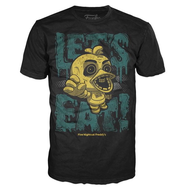 Five Nights at Freddy's Pop! Tees Chica Let's Eat Youth Size - Large - Fugitive Toys