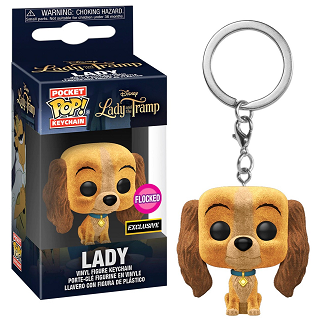 Lady & The Tramp Pocket Pop! Keychain Lady (Flocked) [Exclusive] - Fugitive Toys