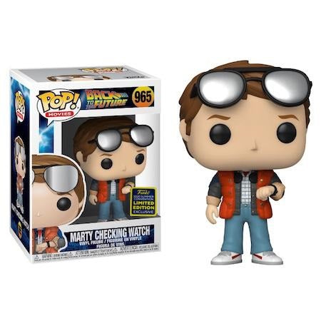 Back to the Future Pop! Vinyl Figure Marty McFly Looking at Watch (2020 Exclusive) [965] - Fugitive Toys