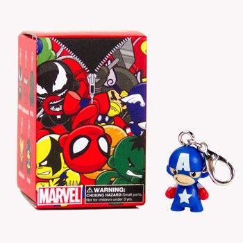 Kidrobot Marvel Munny Zipper Pulls Series 1 (1 Blind Box) - Fugitive Toys