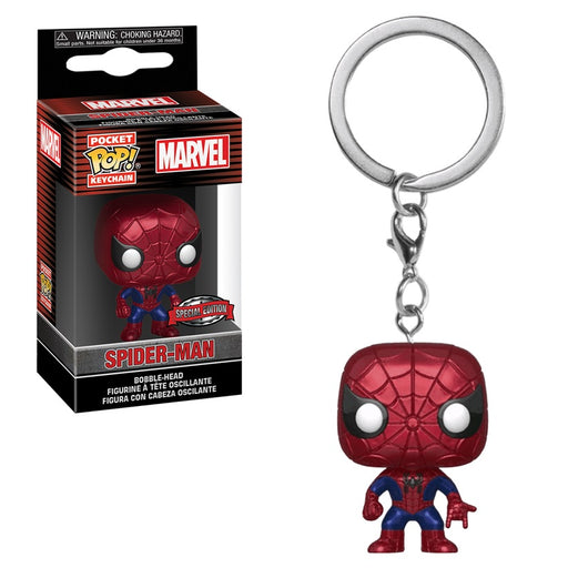 Marvel Pocket Pop! Keychain Spider-Man (Metallic) - Fugitive Toys