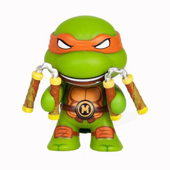 Kidrobot Teenage Mutant Ninja Turtles Ooze Action Michelangelo GITD - Fugitive Toys