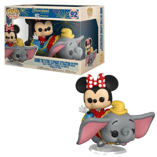 Disney 65th Anniversary Pop! Vinyl Rides Minnie Mouse on Dumbo the Flying Elephant [92] - Fugitive Toys