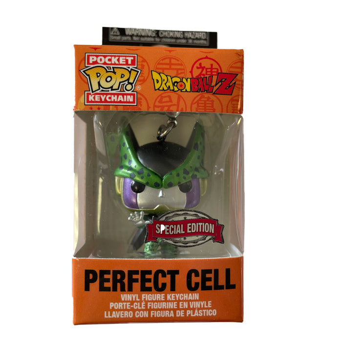 Dragon Ball Z Pocket Pop! Keychain Perfect Cell (Metallic) - Fugitive Toys