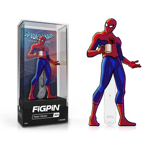 Spider-Man: Into The Spider-Verse FiGPiN Enamel Pin Peter Parker (NYCC 2019 Exclusive) [301] - Fugitive Toys