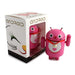 Android Mini Collectible Lucky Cat Series - Pink Lucky Cat w/ Collar Bell - Fugitive Toys