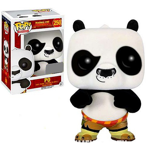 Kung Fu Panda Pop! Vinyl Figures Flocked Po [250] - Fugitive Toys