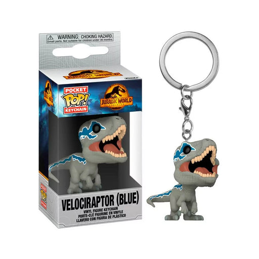 Jurassic World: Dominion Pocket Pop! Keychain Velociraptor Blue - Fugitive Toys