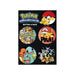 Loungefly x Pokemon Button Pin 4-Pack Pikachu and Friends Set - Fugitive Toys