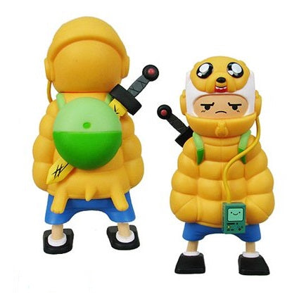Adventure Time x Kidrobot: Puff Jake N Lil Finn Medium Figure - Fugitive Toys