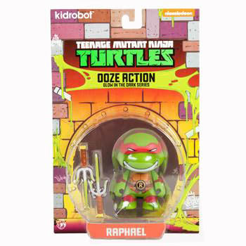 Kidrobot Teenage Mutant Ninja Turtles Ooze Action Raphael GITD - Fugitive Toys